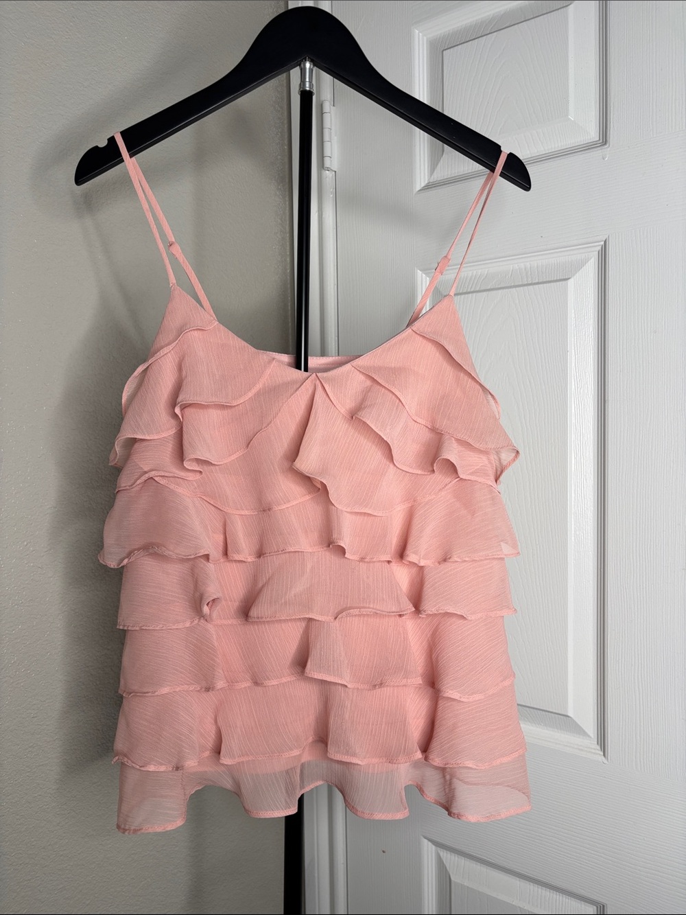 Candie's Light Pink Layered Ruffle Camisole